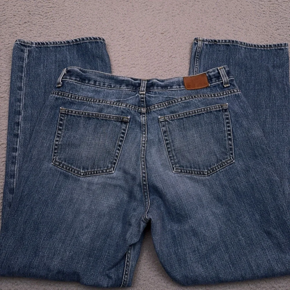 Vintage J.CREW Jeans Men's 35x31 Blue Classic Button Fly Heavyweight Made in USA